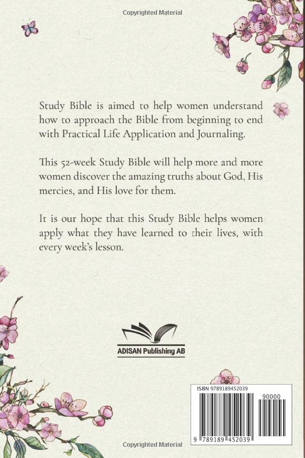 Study Bible for Women: 52-Week Theme Based Scripture Readings. Guided Bible Journal Paperback
