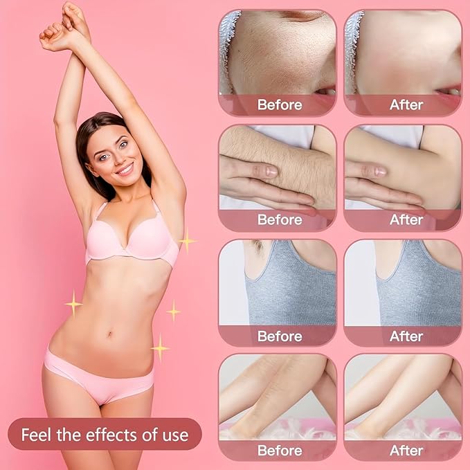 Electric Razor for Women, Rechargeable Hair Remover, Portable and Safe Lady Razor, 2 in 1 Double-Headed Waterproof Wet and Dry, Electric Bikini Trimmer for Women