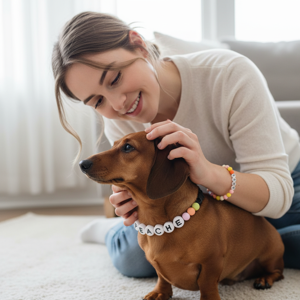 Sunshine - Personalization BFF Dog Collar+ Free Matching Bracelet
