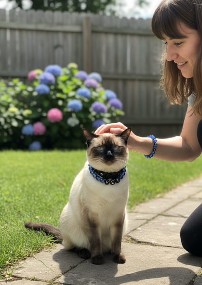 Petawy® Heart of the Ocean - Colliers et bracelets personnalisés pour animaux et propriétaires