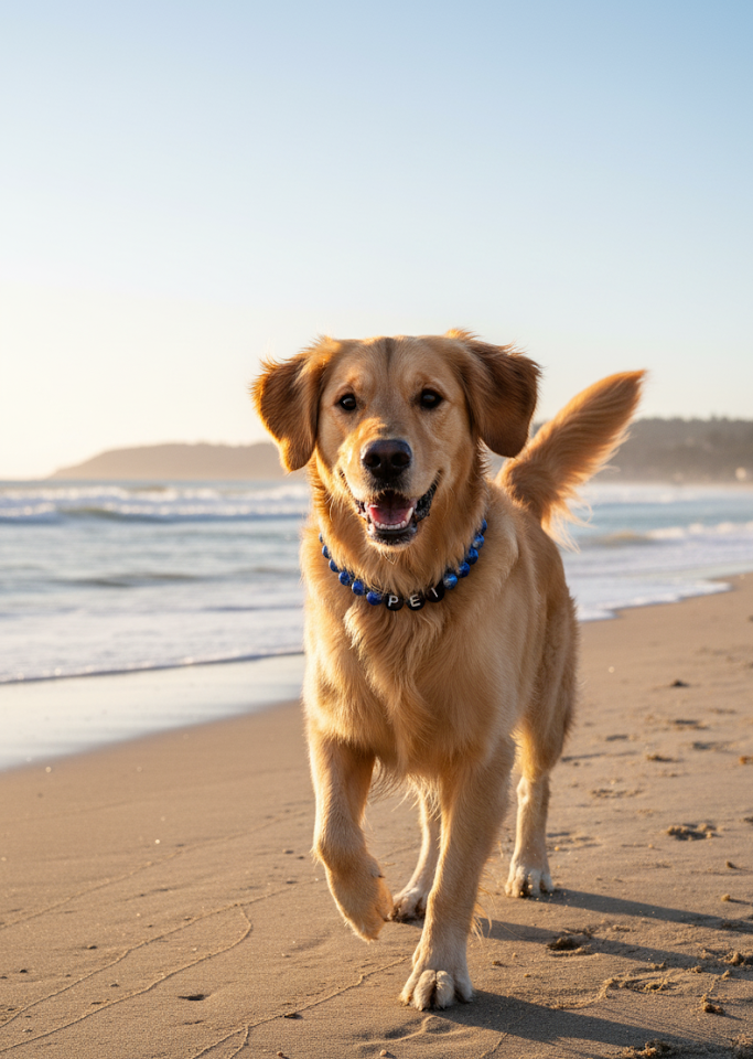 Petawy® Heart of the Ocean - Colliers et bracelets personnalisés pour animaux et propriétaires