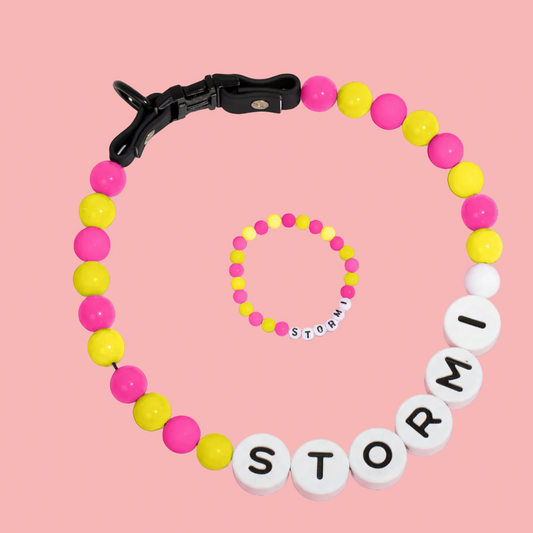 Gorgeous Flowers- Personalization BFF Dog Collar+ Free Matching Bracelet