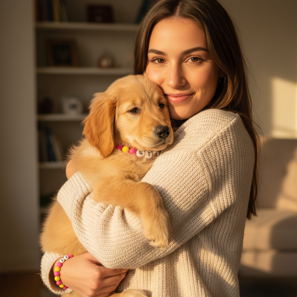Gorgeous Flowers- Personalization BFF Dog Collar+ Free Matching Bracelet