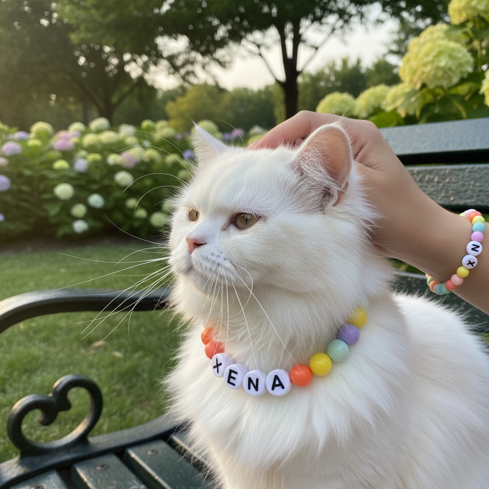 Tears of the Rainbow- Personalization BFF Dog Collar+ Free Matching Bracelet
