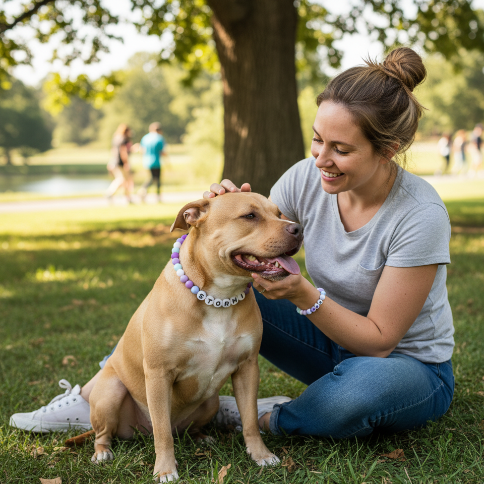 Violet - Personalization BFF Dog Collar+ Free Matching Bracelet