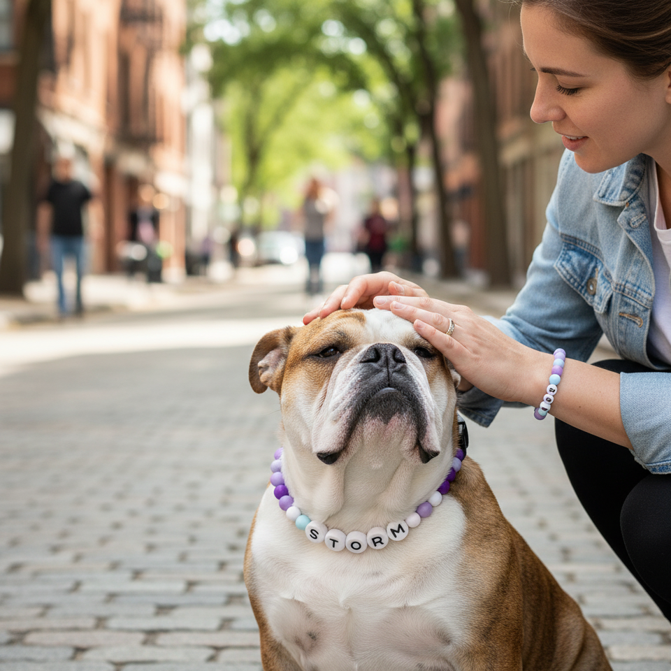 Violet - Personalization BFF Dog Collar+ Free Matching Bracelet