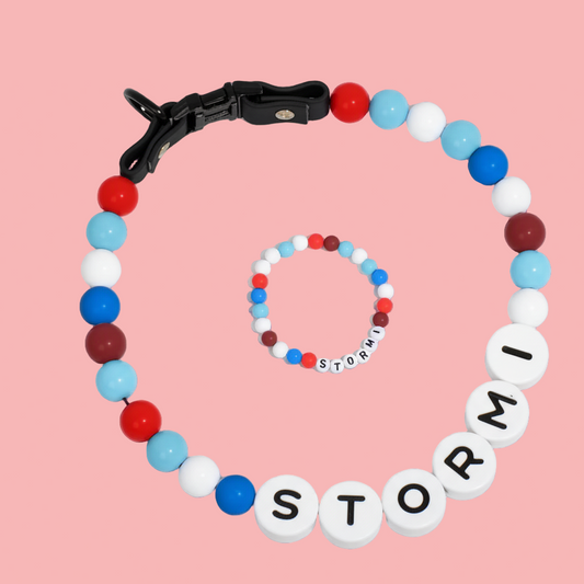 Sunset Seaside - Personalization BFF Dog Collar+ Free Matching Bracelet