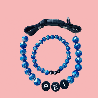 Petawy® Heart of the Ocean - Colliers et bracelets personnalisés pour animaux et propriétaires