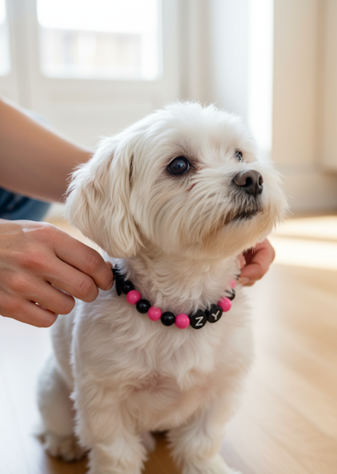 BlackPink_Personalization BFF Dog Collar+ Free Matching Bracelet