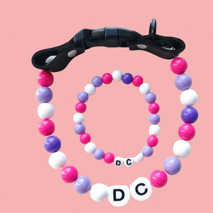 Sugar beans_Personalization BFF Dog Collar+ Free Matching Bracelet