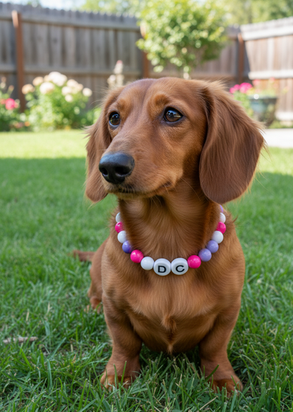 Sugar beans_Personalization BFF Dog Collar+ Free Matching Bracelet