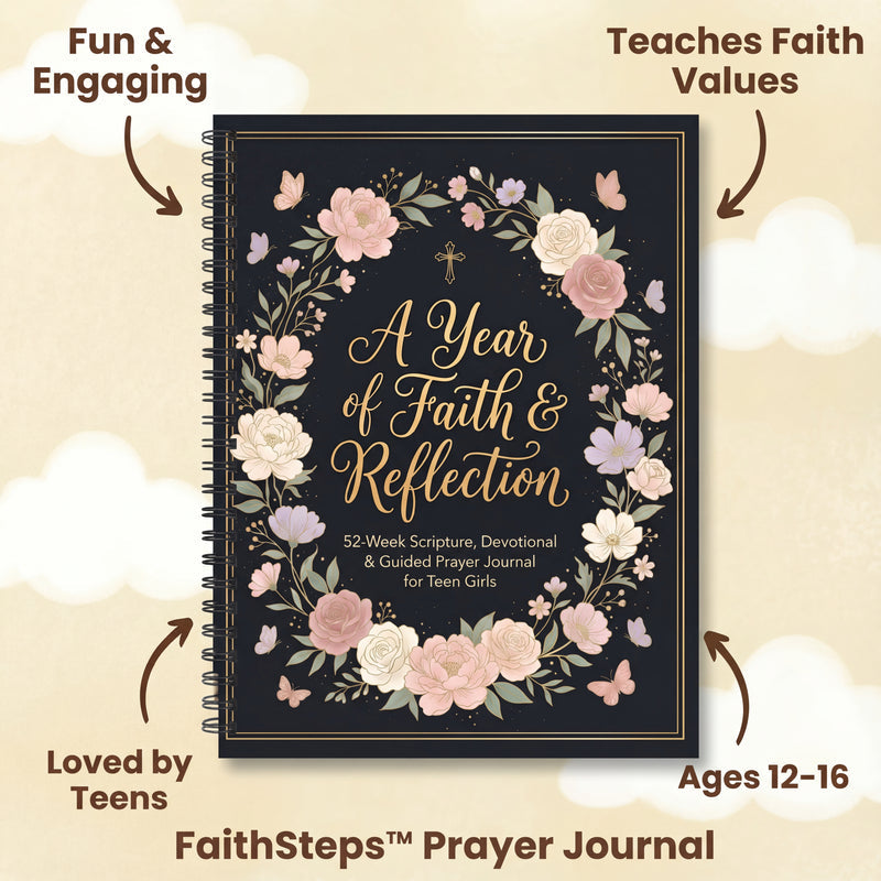 52 Week Devotional & Guided Prayer Journal for Teen Girls | A Year of Faith & Reflection