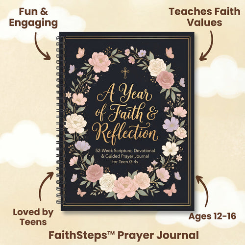 52 Week Devotional & Guided Prayer Journal for Teen Girls | A Year of Faith & Reflection