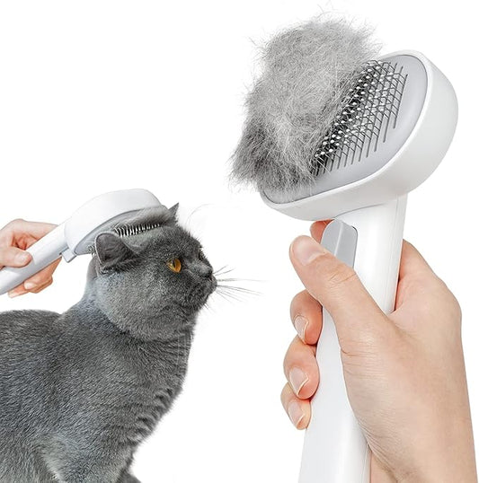 Cat Brush for Shedding, Cat Brushes for Indoor Cats, Cat Brush for Long or Short Haired Cats, Cat Grooming Brush Cat Comb for Kitten Rabbit Massage Removes Loose Fur