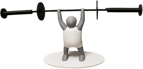 Funny 3D Printing Toilet Roll Holder for Bathroom Barbell Barbell Toilet Roll Holder Funny Bathroom Decor for Home Kitchen Gym