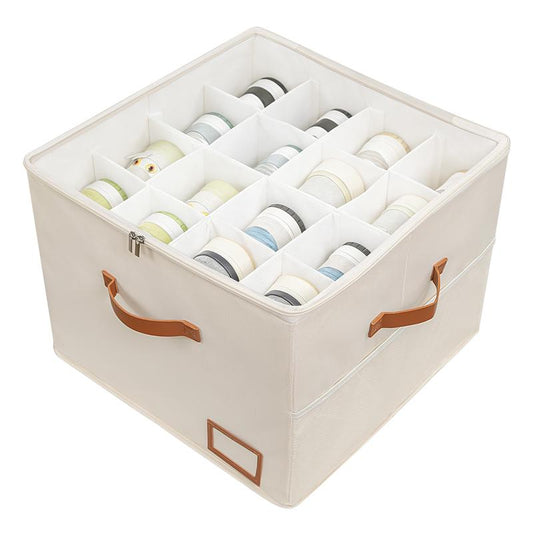 Shoe Organizer for Closet, Fabric Shoe Storage Boxes with Clear Cover, Adjustable Dividers for Storage, Foldable Space-saving Storage Container Bins, Fits 8-16 Pairs Back to school season