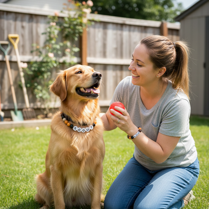 Summer Chocolate - Personalization BFF Dog Collar+ Free Matching Bracelet