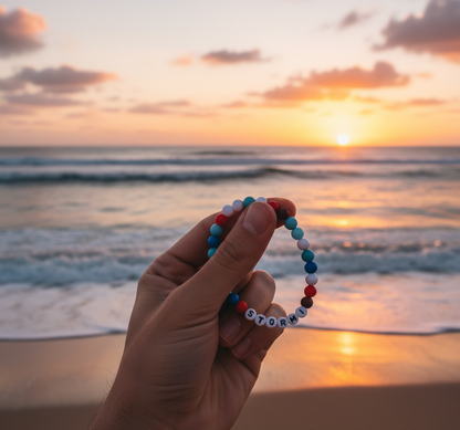 Sunset Seaside - Personalization BFF Dog Collar+ Free Matching Bracelet