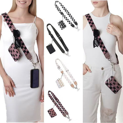 Adjustable Phone Lanyard -Fits All Phone Cases, ID Cards, Credit Cards, Passes, Water Bottle Holders, and Bags. Minimalist Nylon Design. Unisex.