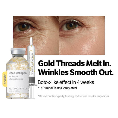 [Sungboon] Silk Lifting Peptide Ampoule | Wrinkle Care | Face-Lift at Home serum with Peptides & Deep Collagen | Plumping, Smooth, Anti aging  (30ml)