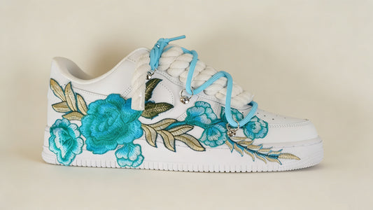 Custom Nike AF1 Weiß "ROPE LACES"Merveille