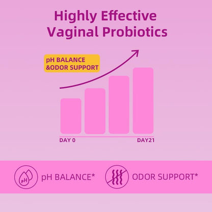 Faizalybova Women's Probiotic + Slippery Elm – 60 Gummies | Daily Vaginal & Gut Health Support with Pineapple Flavor