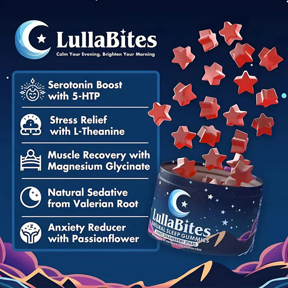 Sleep Gummies: Fall Asleep & Wake Refreshed | Natural Strawberry Stars for Restful Nights