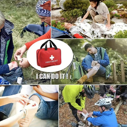 Small first-aid kit. Very suitable for use in cars, homes, offices, travel, outdoor camping, hiking, etc. Mini first-aid set.