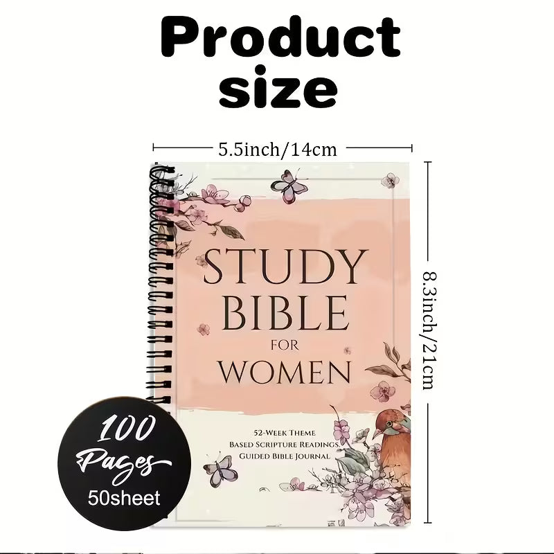 Study Bible for Women: 52-Week Theme Based Scripture Readings. Guided Bible Journal Paperback