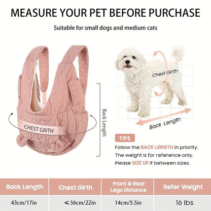 Portable Pet Backpack, Made of Comfortable And Breathable Fabric, Suitable for Outdoor Travel with Cats/Dogs, Designed for Medium to Small Cats/Dogs