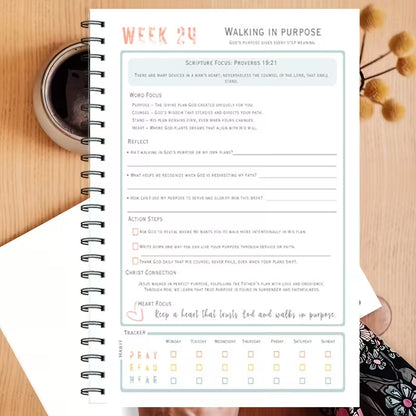 Study Bible for Women: 52-Week Theme Based Scripture Readings. Guided Bible Journal Paperback