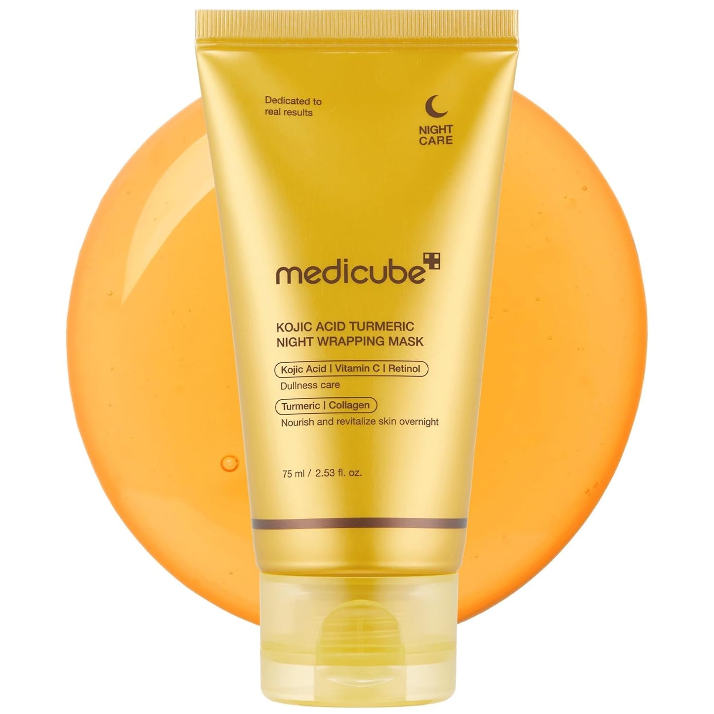 medicube Wrapping Mask PDRN Caffeine Overnight Peel Off Facial Mask | Firming, Depuffing & Hydration | Caffeine, Collagen For Refined, Glass Skin & Face Contour Support |  2.53 fl.oz