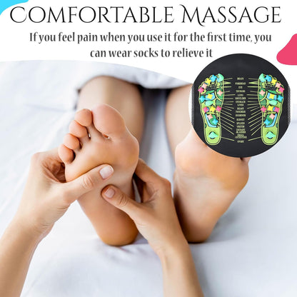 Foot Massage Mat Reflexology Walk Stone Road Foot Massage Acupoint Mat for Acupressure Relaxes for Long Sitting Elderly Students and Office Workers