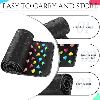 Foot Massage Mat Reflexology Walk Stone Road Foot Massage Acupoint Mat for Acupressure Relaxes for Long Sitting Elderly Students and Office Workers