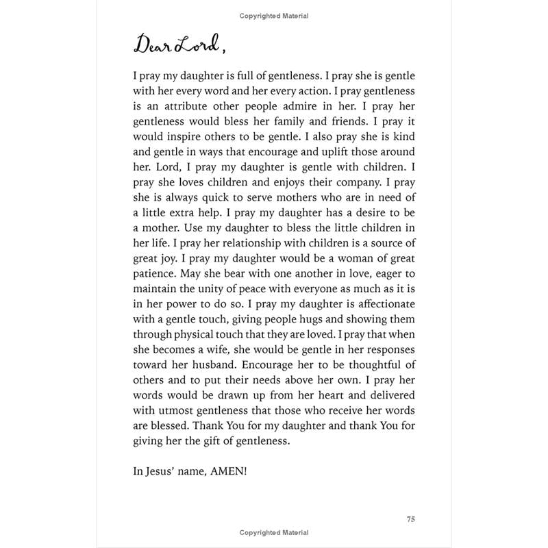 31 Prayers For My Daughter: Seeking God’s Perfect Will For Her Paperback Blessing Resource for prayer and arenting