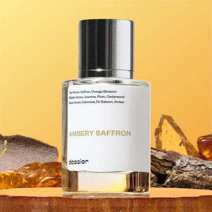 Amber Saffron, Dossier, Women's Perfume, 50ml, Eau de Parfum, Vanilla, Coffee, Pear, Liquorice, Pear, Jasmine