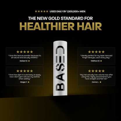 BASED Hair Texture Powder | Instant Volume & Texture | Lightweight, Matte Finish | Simple, Effective,50ml