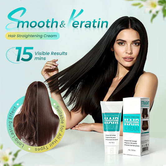Silk & Keratin Hair Straightening Cream