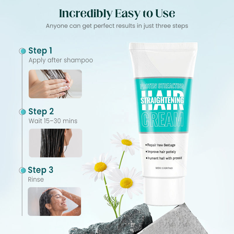 Silk & Keratin Hair Straightening Cream