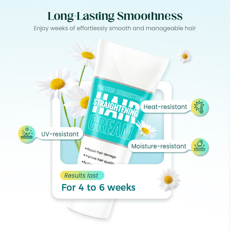 Silk & Keratin Hair Straightening Cream