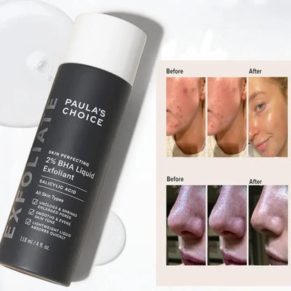 Paula's Choice SKIN PERFECTING 2% Salicylic Acid Liquid Exfoliant, Facial Polish for Enlarged Pores, Wrinkles & Fine Lines, Suitable for Blackhead-Prone Skin, Fragrance-Free 118ML