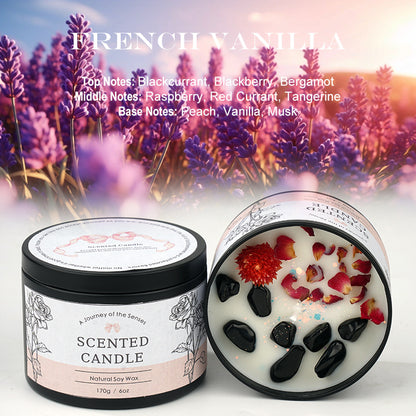 Scented Candles, Aromatherapy  Long-lasting Home Indoor Fragrance,6OZ Creative Crystal Scented Candle,- Candle Gifts for Women Men, Soy Candles Home Scented