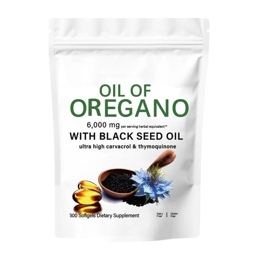Oregano Oil 6000mg 300gels Contains Carvacrol and Thymoquinone