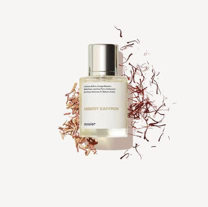 Amber Saffron, Dossier, Women's Perfume, 50ml, Eau de Parfum, Vanilla, Coffee, Pear, Liquorice, Pear, Jasmine