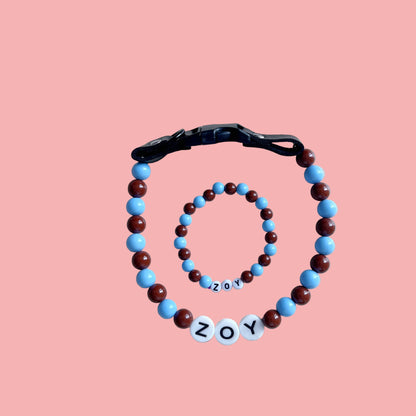 Personalization BFF Dog collar+ free Matching Bracelet