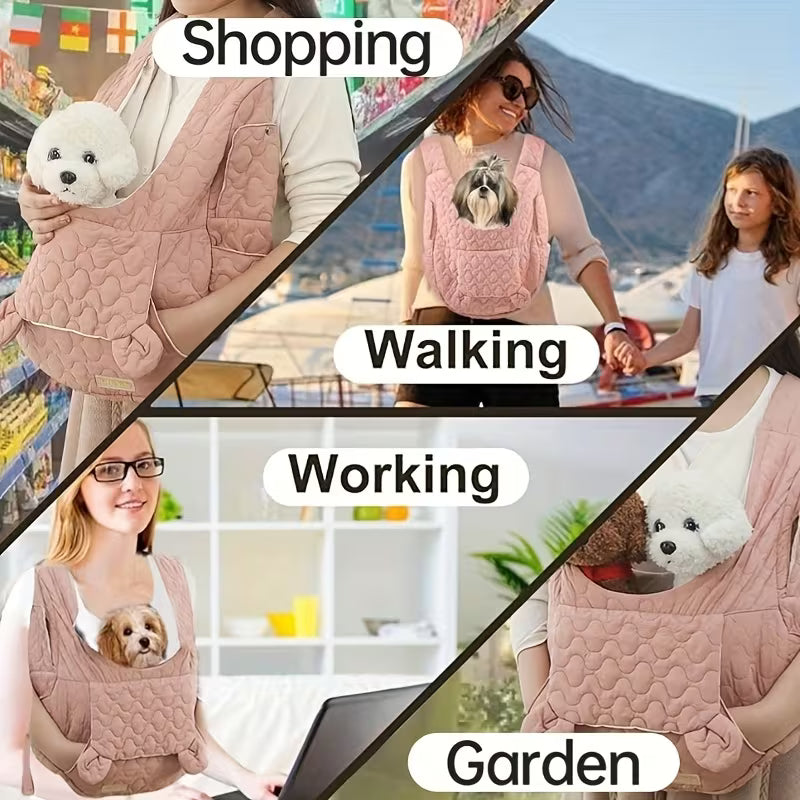 Portable Pet Backpack, Made of Comfortable And Breathable Fabric, Suitable for Outdoor Travel with Cats/Dogs, Designed for Medium to Small Cats/Dogs