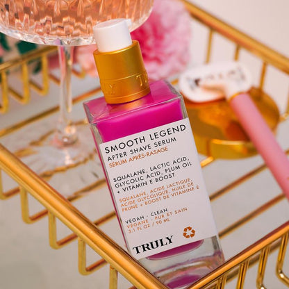 Smooth Legend After Shave Serum – Calms Irritation and Redness – Brightens and Smooths Skin on Legs, Underarms & Pubic Area – Lightweight, Fast-Absorbing Formula for Radiant Skin