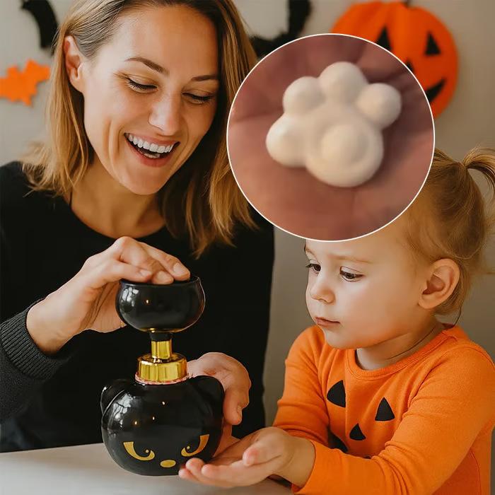 PawPrint Magic, Press to Create Paw-Shaped Foam,Cute Cat Paw Foaming Soap Dispenser, 300ml Refillable Hand Soap Pump, Aesthetic Bathroom & Home Decor, Fun Kids Gift