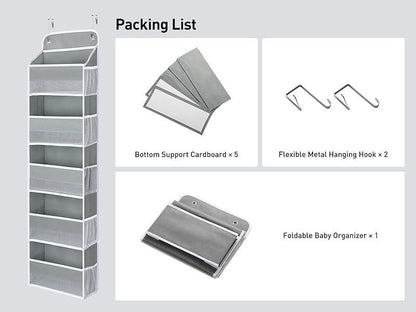 Over-the-Door Organizer | Hanging Storage Bag for Bedroom/Bathroom/Apartments/Dorms | Premium Non-Woven | No Tools | Back to School Must Hav