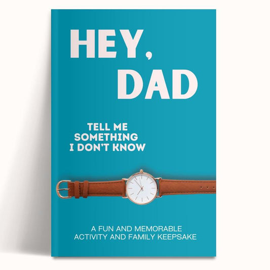 Hey, Dad! Tell Me Something I Don't Know Journal - Keepsake Journal Gift Book with Fun & Engaging Questions - A Gift For Dad by LARKINROAD